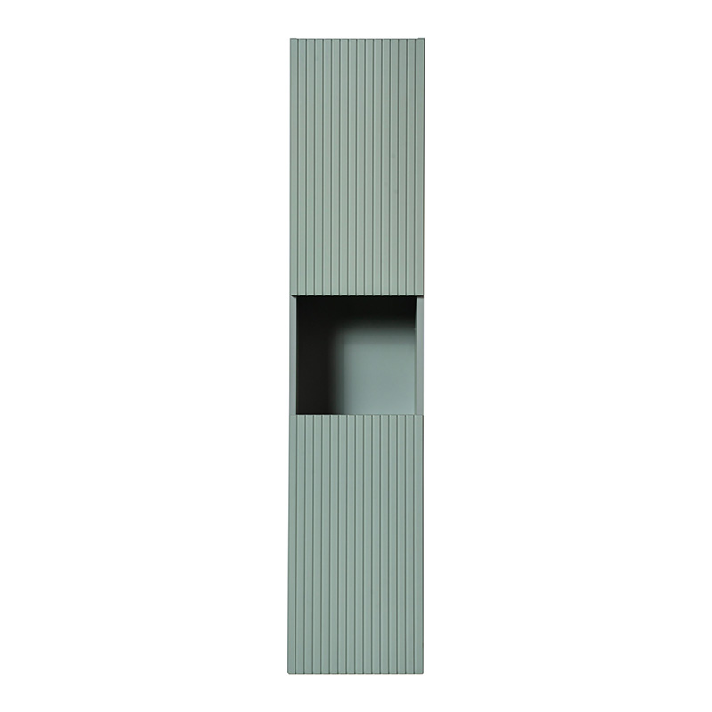 Colonne haute 2 portes finition vert sauge Line Reed Green